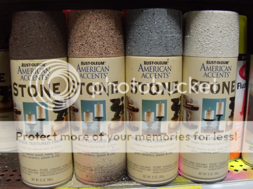 Making a background using Krylon rock spray paint